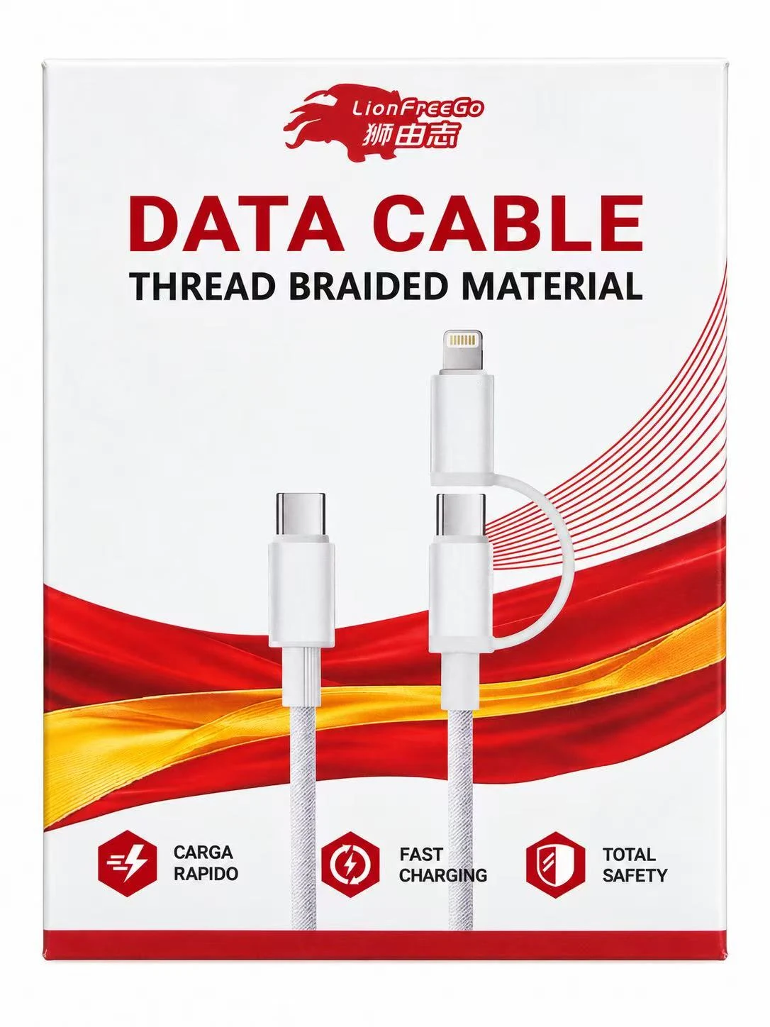 LIONFREEGO Multi-connector Data Cable
